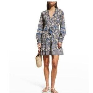 Veronica Beard Danica Ruffle Boho Career Flowy Tiered Floral Dress M